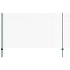 vidaXL Cl&ocirc;ture en fil soud&eacute; avec poteaux 10 x 1,4 m Vert Maille