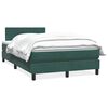 vidaXL Sommier &agrave; lattes de lit et matelas vert fonc&eacute; 120x210cm velours