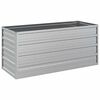 vidaXL Lit sur&eacute;lev&eacute; de jardin 100x40x45 cm Acier galvanis&eacute; Argent&eacute;
