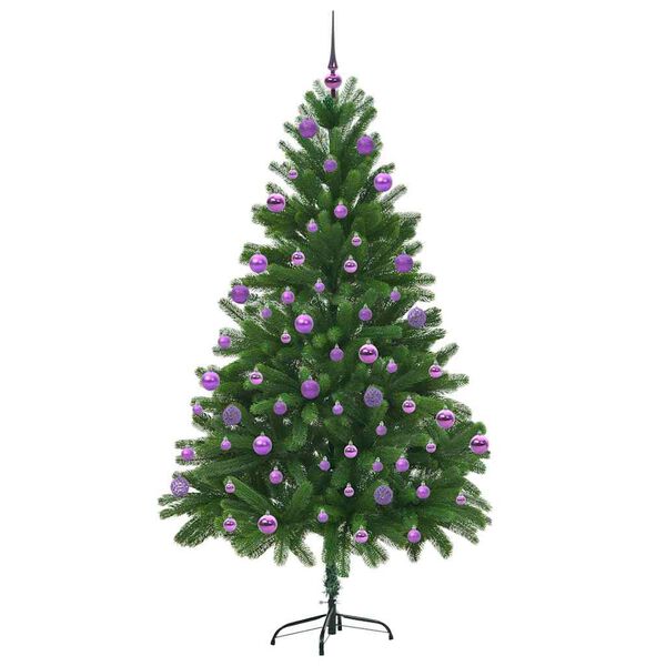 vidaXL Sapin de No&euml;l avec 300 LED avec support Vert 210 cm PE