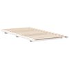 vidaXL Cadre de lit surélevé Blanc 90 x 210 cm Bois massif en pin