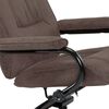 vidaXL Fauteuil TV avec repose-pied Marron Similicuir daim