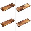 vidaXL Tapis d'escalier autoadhésifs 5 pcs 65x21x4 cm Marron
