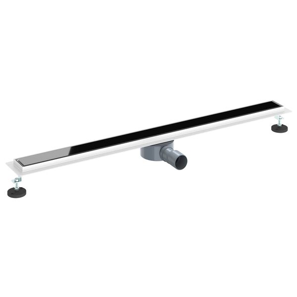 vidaXL Drain de douche avec couvercle en verre et siphon &agrave; 360&deg; 100 cm