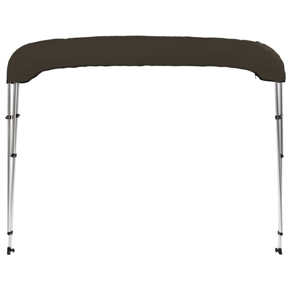 vidaXL Auvent bimini &agrave; 3 arceaux noir 183x160x137 cm