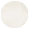 vidaXL Tapis en fausse TAFALLA Blanc &Oslash; 80 cm Polyester