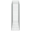 vidaXL Panier de gabions arqué 200x50x160/180 cm Fer galvanisé