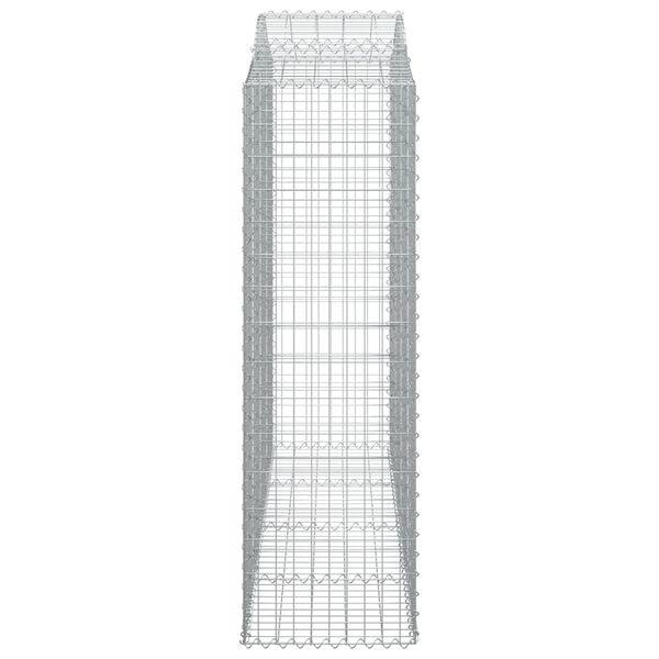 vidaXL Panier de gabions arqué 200x50x160/180 cm Fer galvanisé