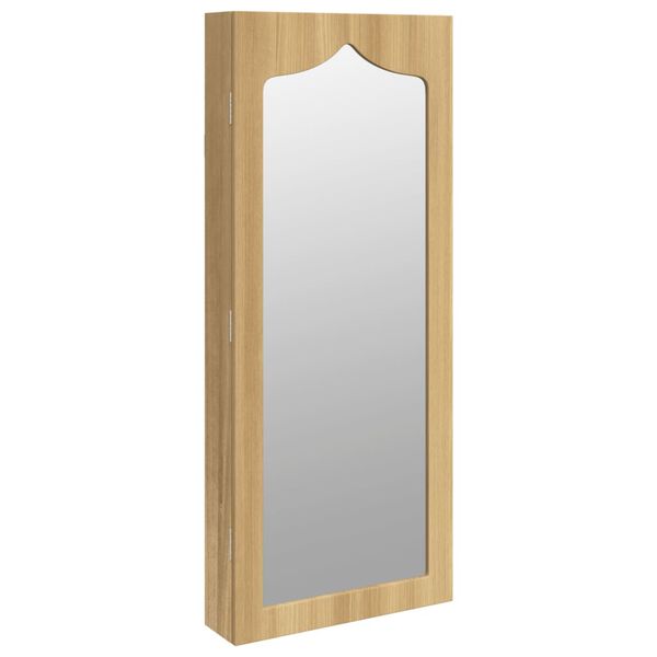 vidaXL Armoire &agrave; bijoux avec miroir murale 37,5x10x90 cm