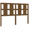vidaXL T&ecirc;te de lit Marron miel 125,5x4x100 cm Bois massif de pin