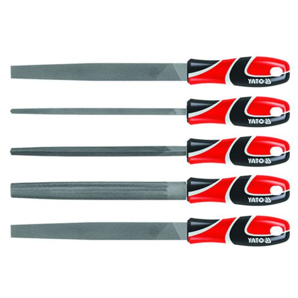 YATO Ensemble de limes en acier 5 pcs