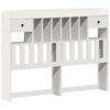 vidaXL Lit biblioth&egrave;que sans matelas blanc 140x190 cm bois pin massif