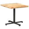 vidaXL Table de bistro Carr&eacute;e 80x80x75 cm Bois de manguier brut