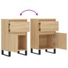 vidaXL Buffets 2 pcs ch&ecirc;ne sonoma 40x35x70 cm bois d'ing&eacute;nierie