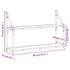 vidaXL &Eacute;tag&egrave;re murale 2 niveaux ch&ecirc;ne sonoma 80x21x51 cm