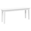 vidaXL Banc 110 cm blanc bois massif caoutchouc