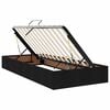 vidaXL Lit avec rangement et matelas Noir 90 x 190 cm Polyester