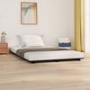vidaXL Cadre de lit sans matelas noir 140x200 cm bois massif de pin