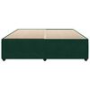 vidaXL Cadre de lit sans matelas vert fonc&eacute; 180x200 cm velours