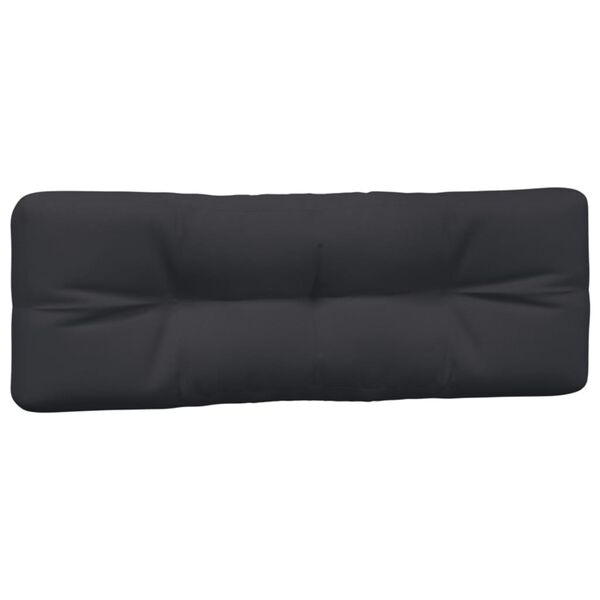 vidaXL Coussins de palette lot de 3 noir tissu