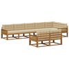 vidaXL Ensemble de canap&eacute;s d'ext&eacute;rieur 8 pc Naturel et Beige