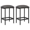 vidaXL Tabouret de bar 2 pc Gris clair 40 x 32 x 74 cm