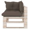 vidaXL Salon palette de jardin 6 pcs avec coussins bois de pin