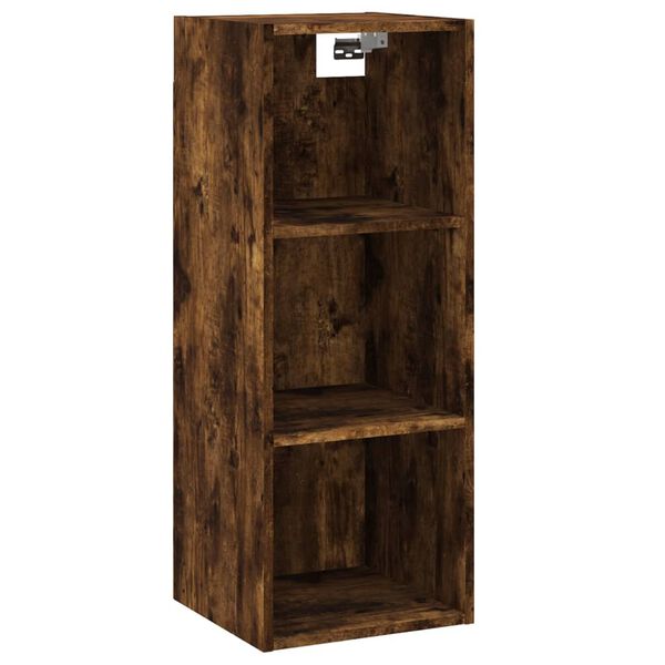 vidaXL Buffet haut Ch&ecirc;ne fum&eacute; 34,5x32,5x180 cm Bois d'ing&eacute;nierie