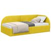 vidaXL Cadre de lit d'angle Jaune 100 cm x 200 cm Velours