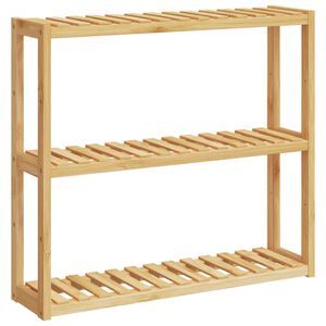 vidaXL &Eacute;tag&egrave;re de salle de bain &agrave; 3 niveaux murale 60x15x54 cm bambou