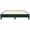 vidaXL Cadre de lit sans matelas vert fonc&eacute; 140x200 cm velours
