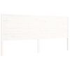 vidaXL Cadre de lit sans matelas blanc bois massif de pin