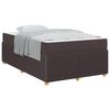 vidaXL Cadre de lit Marron fonc&eacute; 120 x 190 cm tissu