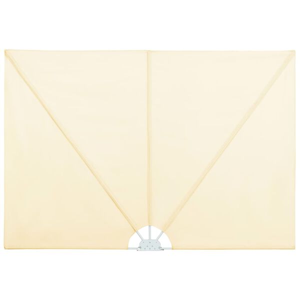 vidaXL Auvent lat&eacute;ral pliable de terrasse Cr&egrave;me 300 x 150 cm