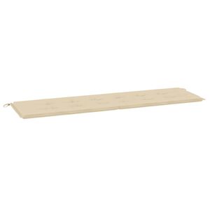 vidaXL Coussin de banc de jardin beige 180x50x3 cm tissu oxford