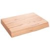 vidaXL Comptoir de salle de bain marron 40x30x(2-6) cm bois trait&eacute;