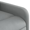 vidaXL Fauteuil inclinable &eacute;lectrique gris clair tissu