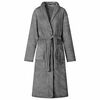 vidaXL Robe de bain sans capuche Gris fonc&eacute; xxxl Flanelle
