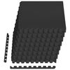 vidaXL Tapis de sol de piscine 24 pc Noir 8,64 m&sup2; Mousse EVA