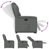 vidaXL Fauteuil inclinable Gris fonc&eacute; Tissu