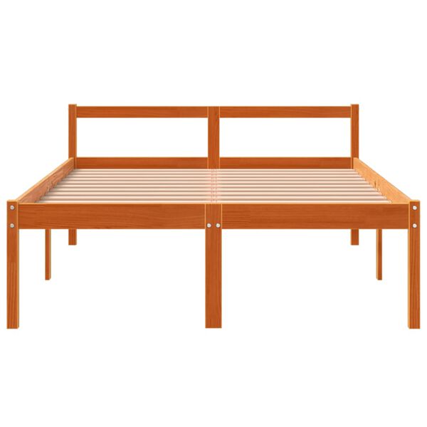 vidaXL Lit pour personne &acirc;g&eacute;e sans matelas 135x190 cm bois pin massif