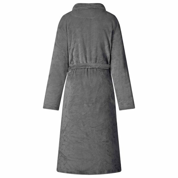 vidaXL Robe de bain sans capuche Gris fonc&eacute; m Flanelle