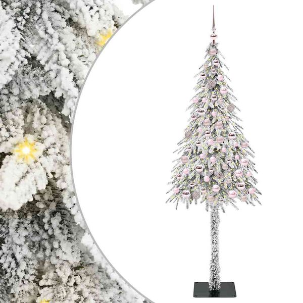vidaXL Sapin de No&euml;l avec 300 LED Blanc 210 cm PE et Acier
