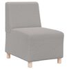 vidaXL Unit&eacute; de Sofa Modulaire Sans Accoudoirs Gris clair