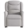 vidaXL Fauteuil inclinable &eacute;lectrique gris nuage tissu