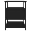 vidaXL Tables de chevet 2 pcs noir 40x42x56 cm bois d’ingénierie