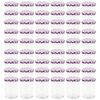 vidaXL 48 pcs Pots &agrave; confiture Couvercle blanc et violet Verre 400 ml
