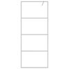 vidaXL Paroi de douche Argenté 80x195 cm Verre ESG transparent