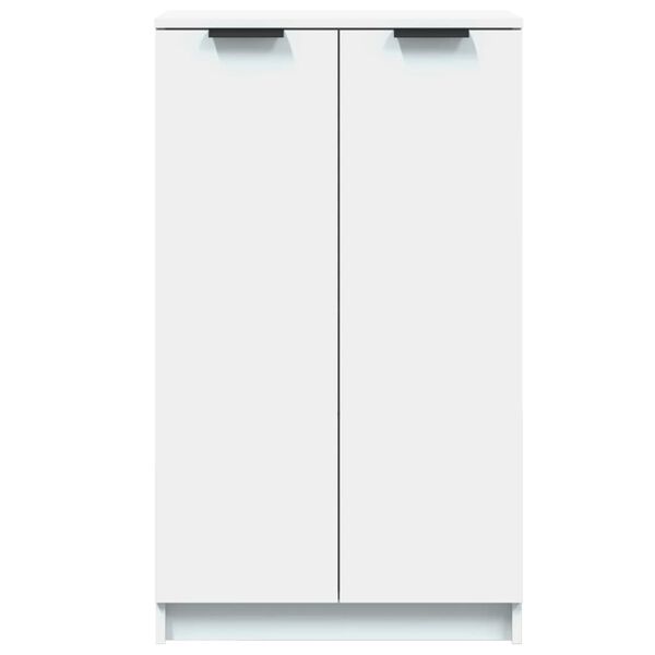 vidaXL Armoire &agrave; chaussures Blanc 59x35x100,5 cm Bois d'ing&eacute;nierie