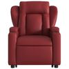 vidaXL Fauteuil inclinable Rouge bordeaux Similicuir